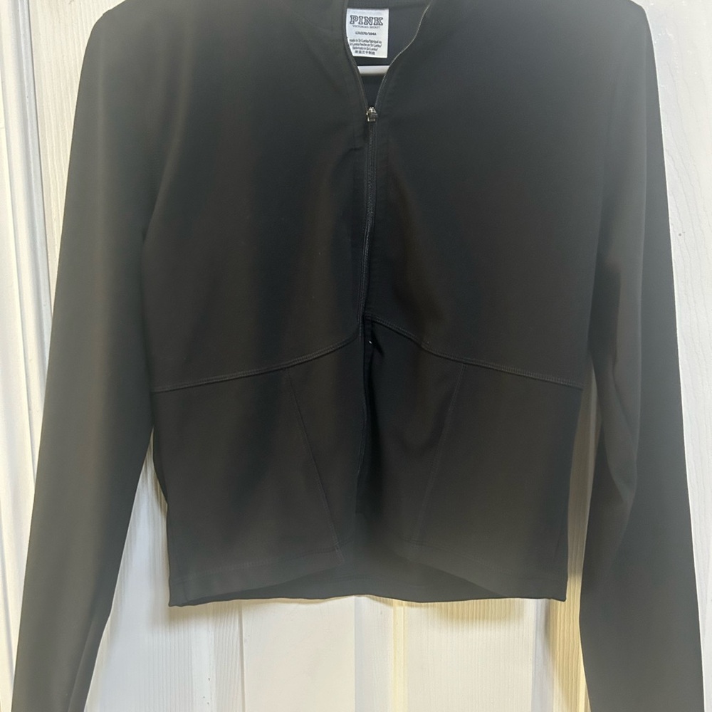 PINK Victoria's Secret Black Zip-Up Sweatshirt